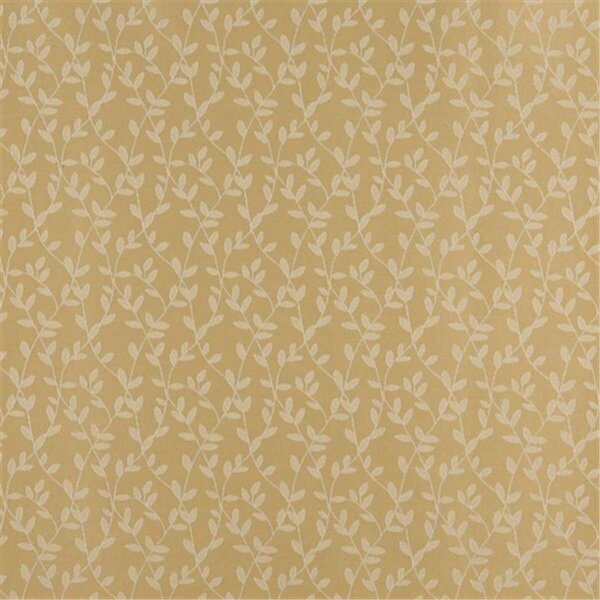 Fine-Line 54 in. Wide - Gold And White Vine Leaves Jacquard Woven Upholstery Fabric FI2944310